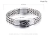 New 316L stainless steel masonic signet link chain bracelet freemason bangles free mason men's retro silver punk chain fraternal bracelets jewelry