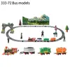 Nieuwe RC Train Children's Traffic Toys Remote Control Contryance Car Electric Steam Smoke RC Train Sleuf Set Model speelgoed voor Kid Gift