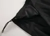 Hot Sale Hot Sale Hood Nylon Windbreaker Jacket Solid Color Black/Navy Man Slim Fit Style Short Zip Pocket Pocket Ajuste Bainha