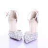 Mais novo cristal strass brilhante salto alto feminino senhora nupcial noite baile de formatura festa clube bar casamento dama de honra shoes245p