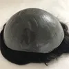 男性のための完全なPU Toupee 5色超薄い皮PU vループ人間の髪のメンズToupeeの交換システムのヘアピースメンズかつら