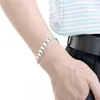10MM square buckle side body pattern hand men039s s sterling silver plated bracelet men and women 925 silver 1246570