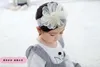 Детская кружевная повязка для волос с цветком, 2 цвета, вязаная эластичная повязка на голову из шелкового каната, повязки на голову9055388