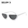 BELOW5 2018 Nouvelles lunettes de soleil de mode pour hommes et femmes Designer Lunettes de soleil en œil de chat semi sans monture unisexe Lunettes UV400 Livraison gratuite B5006