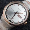 新しい41mm司令官Gent M014 430 22 031 80 Datoday Two Tone Rose Gold Silver Dial Daydate Miyota Automatic Mens Watch Sports Watch2848