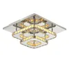 Luzes do teto Modern LED Fixture Square Superfície Montagem de Cristal Lâmpada Corredor Corredor Ligador de luz