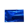 Multisize 200pcslot Bleu Type Plat Mylar Paquet Sacs Étanche À L'eau Vide Poches Café Poudre Thermoscellage Sac De Stockage Avec Thé1721582