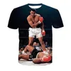 Männer T-shirt Boxer 3D Voller Druck Mann Casual Tops Unisex Kurzen Ärmeln Digitale Grafik T-shirt T-stücke T-shirts Bluse (RLT-1319)