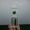 Glazen rookpijpen Vervaardiging Handgeblazen waterpijp Bongs Bovenste bloem Onderste 7 klauw glazen waterrookfles