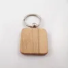 Simples Estilo De Madeira Chaveiro Chave Anéis de Madeira DIY Rodada Praça Oval Retângulo Coração Forma Pingente de Chave Chaveiros Artesanais Presente