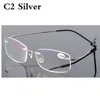 Läsa glasögon Män Kvinnor Rimless Ultra-Light Magnetic Presbyopic Glasögon för Man Kvinna + 1,0 + 1,5 + 2,0 + 2,5 + 3,0 + 3,5 + 4,0 rs079