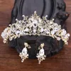 Bridal Crowns Flower Bride Hair Jewelry Crystal Tiara Princess Crown Wedding Tiaras Hair Accessories Baroque Birthday Party Tiaras5360067