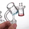 DHL Fumo Quartz Banger Nail Flat Top 5mm Espessura Cor De Fundo DIA DIA DIA DIA 19 MM / 25MM Para Glass Bong Dab Rigs