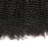 Meetu 8a Mink Brazilian Curly Virgin Hair 4バンドル付きレース閉鎖