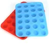 Mini Muffin Cup 24 Cavity Silicone Soap Cookies Cupcake Bakeware Pan Tray Mold Home Diy Cake Mold XB1