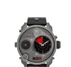 NOWOŚĆ ZEGARANIA MENS z oryginalnym pudełkiem i certyfikatem Dz7297 Nowy Mr Daddy Multi Grey Red Dial SS Black Leather Quartz Watch3815651