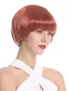 Wig Red Sweet and Sexy French Page Bob Fringe Short Smooth 20cm 7804-135