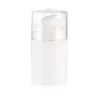 30 мл белый безвоздушного вакуумный насос бутылка лосьона с серебряной линии, используемой для косметической контейнер LX1251