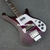 Custom 4 Strings Purple Burst 4003 Electric Bass Guitar Chorme Hardware, Triangle Pearl Inlay, Rosewood Fingerboard