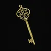 29st Zinc Alloy Charms Antik Bronspläterad Vintage Skelett Key Charms För Smycken Göra DIY Handgjorda Pendants 69mm