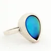 Handmade Silver Plated Mood Alloy Ring High Quality Party Focus Color Change Jewelry RS047-031 2PCS/Set