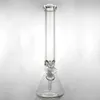 ガラスウォーターボング濃厚なガラスボングハンドブロウンガラス水パイプボン9mm 14インチ超重ガラスパイプ14mm雄のジョイントクールなガラス科学的ビッグボン