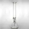 Glazen water Bongs Dikke Glazen Bong Hand geblazen glazen waterleidingen Bong 9 mm 14 inch Super zware glazen pijp 14 mm mannelijke gewricht koel glas wetenschappelijke grote bongs om te roken