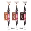 NEW Hot Makeup YANQINA 36H double Eyeliner Pencil 2 in 1 Waterproof Eyeliner Pen Eyebrow+Liquid Eye liner 3colors DHL shipping