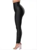 Leggings a vita alta autunnali Pantaloni sportivi Cincher stretti neri Pantaloni elastici a compressione leggin da donna