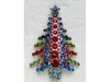 Hele mooie kristallen strass kerstboom pin broche kerstcadeaus broches C6809177043