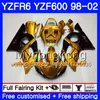 هيكل لـ YAMAHA YZF600 Stock black للبيع YZF R6 1998 1999 2000 2001 2002 230HM.31 YZF-R6 98 YZF 600 YZF-R600 YZFR6 98 99 00 01 02 Fairings