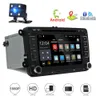 7 Inch 2 Din Android 8.0 Car DVD Multimedia Player GPS Navigation Stereo Radio for VW Volkswagen T5 Touran with Rearview Camera Canbus