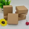 100pcs Kraft Paper Candy Box Small Cardboard Paper Paper Box Box Craft Gift Handmade Soap Box2860