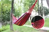 Portable 120 kg Load-bearing Garden Hammock Hang Bed Travel Camping Swing Survival Outdoor Sleeping Bags Canvas Stripe 190*80CM SN191