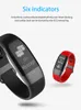 Yeni Moda E18 Akıllı Bileklik Bilezik Kan Basıncı Smartband Kalp Hızı Tracker Monitör Android IOS OLED Ekran Saatler Için