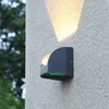 Lámpara de pared a prueba de agua a prueba de agua LED al aire libre moderno Lámpara de patio IP65 LED al aire libre LED ARRIBA ABAJO ABAJO LUZ DE LUTE DE PARED ABAJO LUZ DE PORCHO