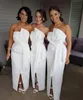 New Arrival African 2018 Bridesmaid Dresses Strapless Ankle Length Bridesmaid Gowns Maid of the Honor Wedding Party Dresses Cheap Gowns