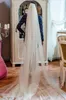 Popodion White 3 M Tralling 3 Layer Cathedral Wedding Veils الحجاب مع مشط زفاف Vail Accesories Women Wad10012830904149605
