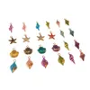 Exquisite ornaments 49 pieces of color alloy enamel mixed shell starfish conch jewelry pendant crafts discovery.Randomly send