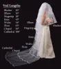 Fashional White Ivory Champagne Red Black Purple Pink Onetier Wedding Veil Attraktiv Cut Edge Royal Cathedral Length Brud Veil32086648