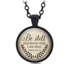 Hot On Sale Bible Verse Necklace 'Be Still and Know I Am God' Pendant Psalm 46:10 اقتباس سلاسل اليدوية للقلائد مجوهرات