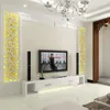 3d moln mönster akryl spegel vägg klistermärken vardagsrum sovrum ingång TV bakgrund dekorativa vägg klistermärken heminredning
