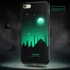 Luminous Cover Case for iPhone 8 Plus Glow in the Dark Relief Painting Fluorescent Color Changing Hard PC Case Slim Protective Back Shell