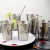 Bière moderne tasses à boire Flamingo Elk zèbre arbre motif gobelet universel en acier inoxydable tasses argent vente chaude 8 5zx2 BB