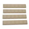 Handguard Protector Resistant Rubber Rail Cover Square Style Keymod Rail 4pcs/set_Black/Tan color Free Shipping