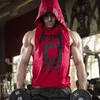 Aolamegs män bodybuilding tank tops ärmlösa hoodie singlets undertröja crossfit fitness muskel mäns väst casual sportkläder
