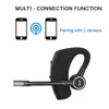 V8S Single Ear Long Microphone Bluetooth Earphones CSR 4.0 Business Earbuds with Hook Handfree Driving Earhooks Wireless Voice Control Headphones in Crystal Box