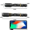LED flashlight torch 8000Lumens CREE T6 zoomable led torches