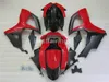 Heißer verkauf Spritzgussverkleidung kit für SUZUKI GSXR600 GSXR750 2006 2007 schwarz rot verkleidungen GSXR 600 750 06 07 CV34