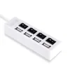 Mini High Speed ​​USB 2.0 Hub 4 Portar Portable USB Hub 480 Mbps Switch Hub USB Splitter Adapter för PC Laptop